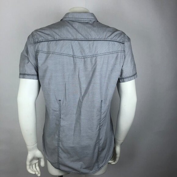 VARIOUS ARTISTS Men's Gray Button Up Shirt  Sz L - Picture 3 of 8